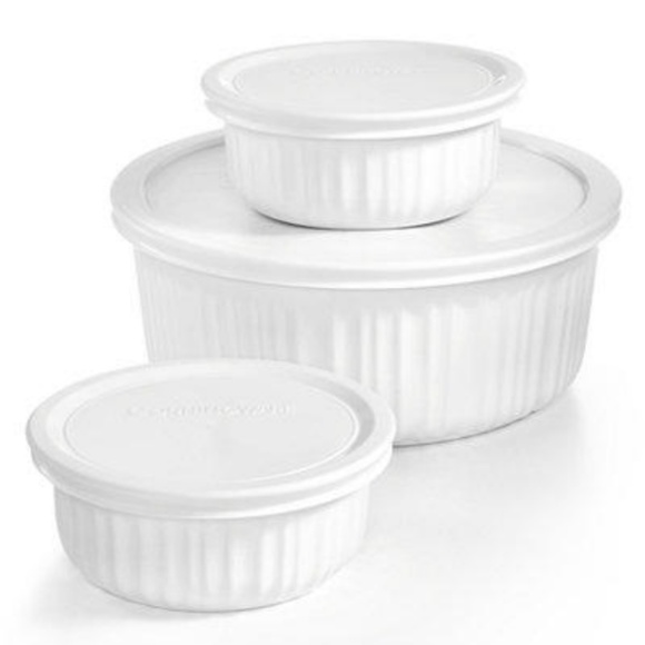 Corningware French White 6-Pc. Bakeware Set - Picture 2 of 2